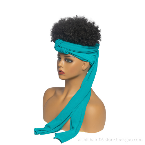 Aishili new style headband wig afro curly wig with long headband wigs for black women